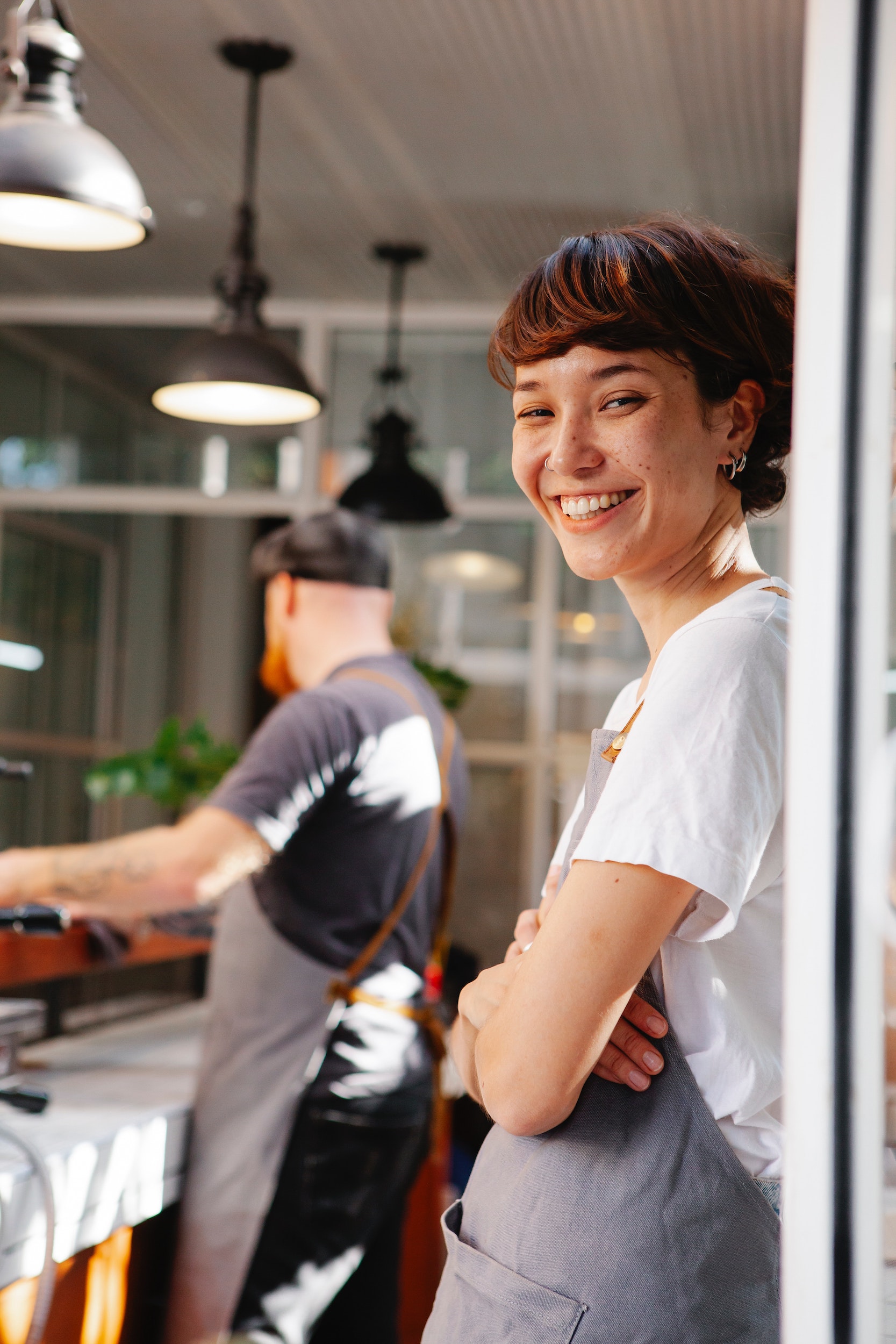 Smiling lady